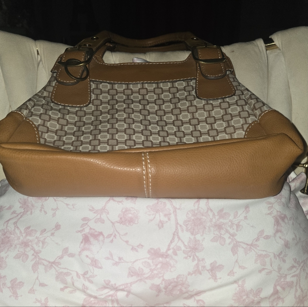 Nine West Beige/Tan Patterned Shoulder Bag - Picture 6 of 11